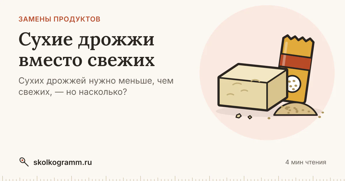 Сухие дрожжи вместо свежих: сколько брать и как активировать
